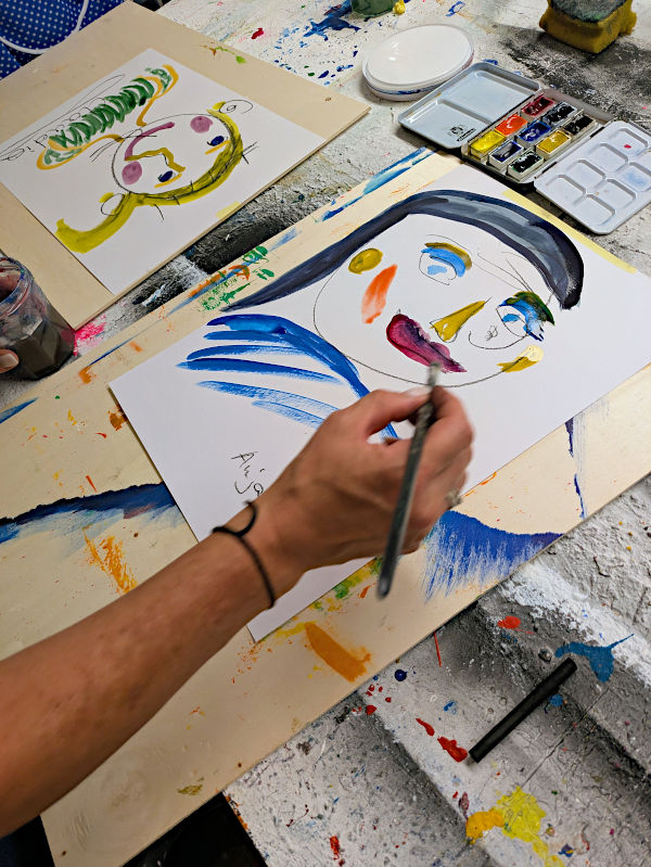 Bild: Dina Staubermann Porträt Zeichnung