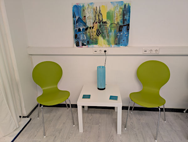 Kleiner Sitzbereich für Gespräche